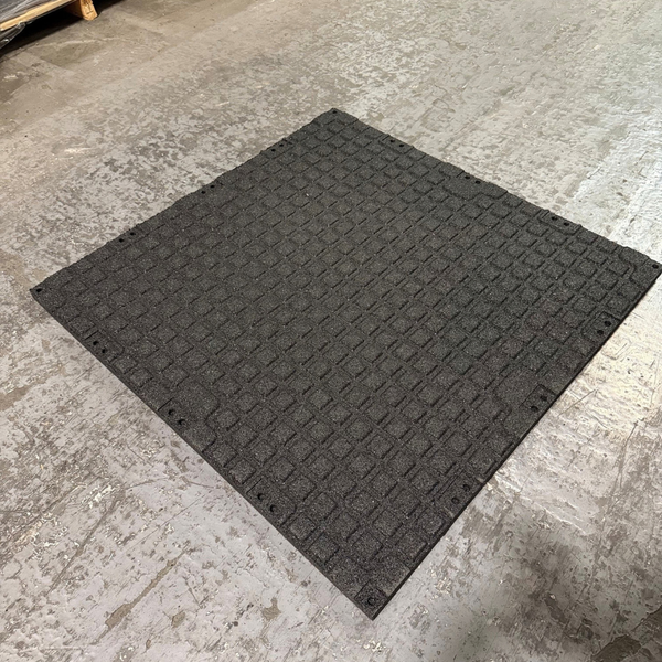 1000*1000*30mm Black with EPDM Fleck Interlocking Tiles