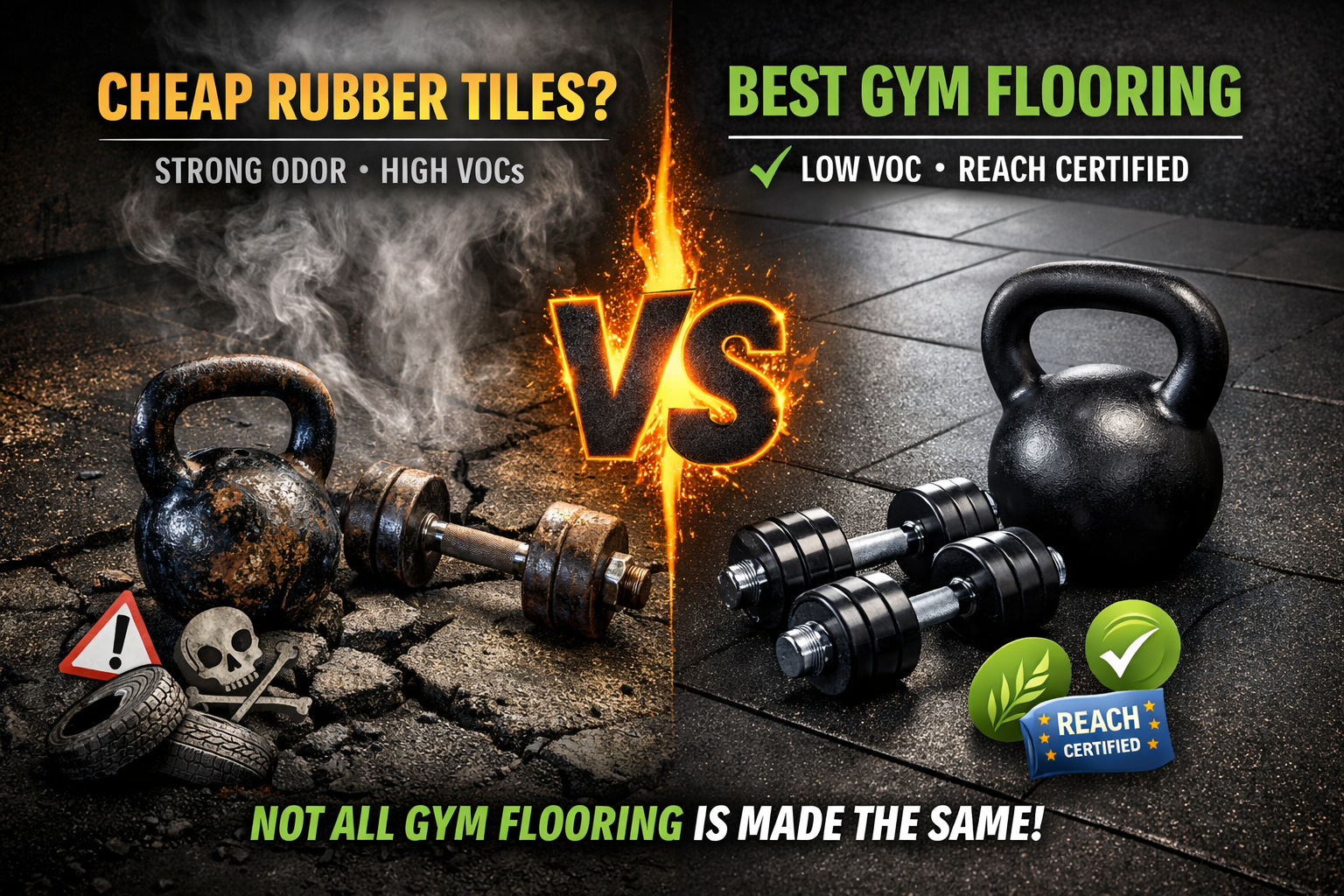 Best Gym Flooring Guide: How to Avoid Smelly Rubber Tiles