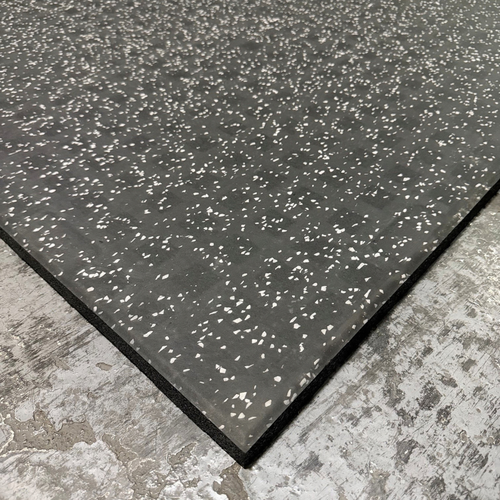 1000*1000*30mm Black with EPDM Fleck Interlocking Tiles