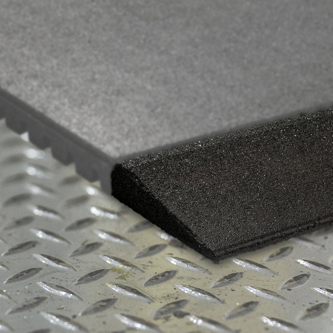 Tile Edge Ramp 40mm Rubber Ramp Edge Tile 500×150mm – Gym Flooring Edge Ramp UK | Best ...